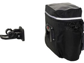 Велосумка на руль ACME M-Wave с плечевым ремнем и быстросъемным креплением (черный / серый)