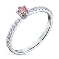 Кольцо из белого золота э4012кц07210111_pink