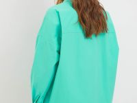 Рубашка из хлопка свободного силуэта