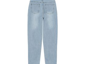 Брюки текстильные джинсовые для девочек