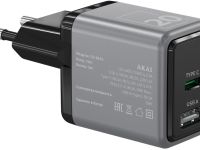 Зарядное устройство Akai CH-6A32 USB / USB-C 2-в-1 Серое