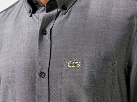 Мужская рубашка Lacoste приталенного кроя