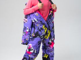 Комбинезон текстильный с полиуретановым покрытием для девочек