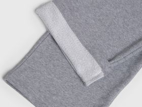 Широкие трикотажные брюки для девочек, Серый