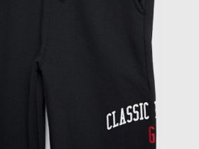 Трикотажные брюки с принтом для мальчиков, Черный