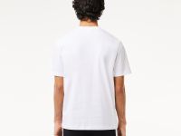 Мужская Футболка Lacoste из хлопка с контрастным значком