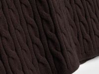 Прямая трикотажная юбка, Коричневый