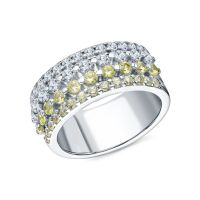 Серебряное кольцо с фианитами