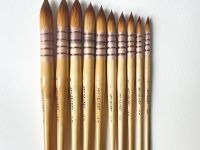 Кисть синтетика Taklon 8 Art Secret, короткая ручка, французское крепление, 15RT