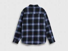 Рубашка из фланели для мальчиков, Синий