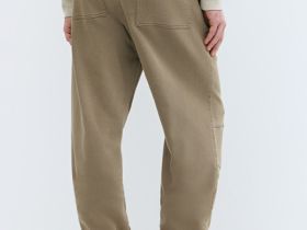 Джоггеры из эластичной ткани, Бежевый