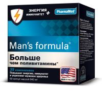 Менс Формула Больше чем поливитамины Энергия+Иммунитет капс. №60