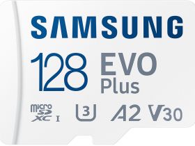 Карта памяти Samsung Evo Plus MB-MC128SA/EU microSDXC U3 128 ГБ с адаптером