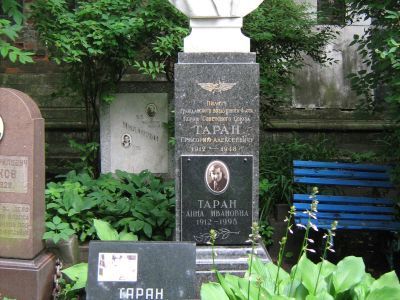 Могила - Таран Григорий Алексеевич (1912-1948), Герой Советского Союза
