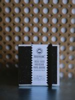 Скетчбук для акварели Potentate 10x10 см 24 л 300 г, 100% хлопок, среднее зерно, рельефный край, чёрный