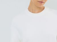 Джемпер плотной вязки, Белый