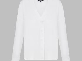 Кардиган свободного кроя с шерстью