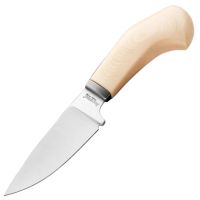 Нож с фиксированным клинком LionSteel Willy, сталь М390, рукоять микарта, белый