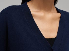 Кардиган свободного кроя с шерстью