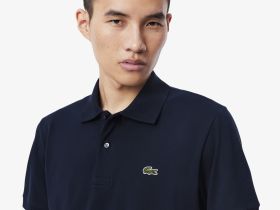 Мужское поло Lacoste из смеси эластичного органического хлопка