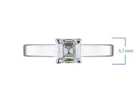 Помолвочное кольцо из белого золота э4712кц12220602