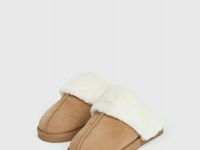 Домашние тапочки с искусственным мехом, Бежевый