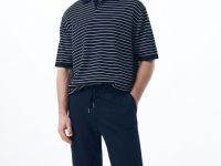 Брюки с эластичным поясом, Синий