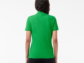 Женское поло Lacoste приталенного кроя из эластичного хлопка