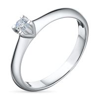 Классическое кольцо из белого золота э4712кц04091200_white