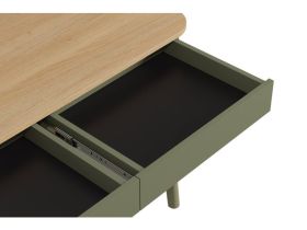 Письменный стол Бревор-2 120x60 Дуб Барбера/Оливковый