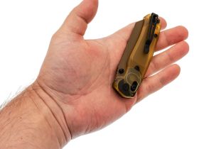 Складной нож Bestech Knives Cicada's Wing, сталь 10Cr15MoV, рукоять Ultem, золотистый/коричневый