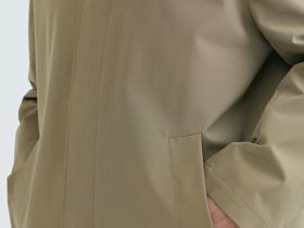 Плащ на пуговицах, Бежевый