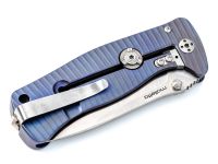 Нож складной LionSteel SR2 V (VIOLET) Mini, сталь Uddeholm Sleipner® Satin Finish, рукоять титан по технологии Solid®, фиолетовый