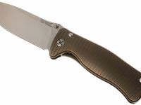Нож складной LionSteel SR2 B (BRONZE) Mini, сталь Uddeholm Sleipner® Satin, рукоять титан по технологии Solid®, бронзовый