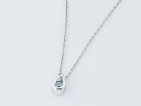 Классическая подвеска из белого золота с бриллиантом э4001пд12102500