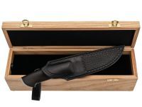 Шкатулка для ножа с двойным дном, ясень, бесцветное масло