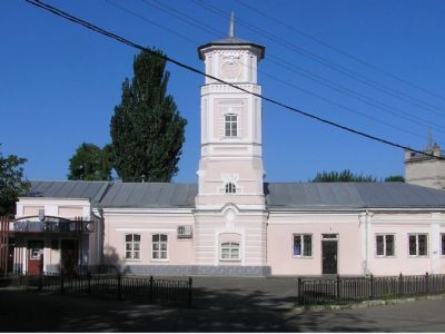 Здание пожарной команды с каланчой