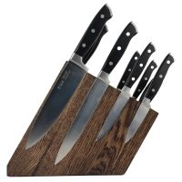 Подставка для ножей магнитная комбинированная Woodinhome KS016SOB, дуб, коричневый