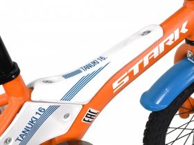 Детский велосипед Stark Tanuki 16 Boy, год 2023, цвет Зеленый-Белый