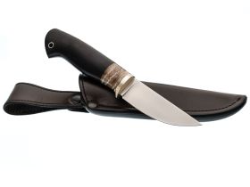 Рыбацкий нож Партнер 1, сталь M390, рукоять граб, вставка зуб мамонта