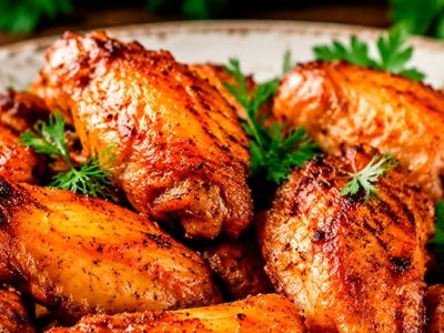 Как приготовить в духовке сочные куриные крылышки
