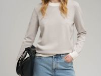 Джемпер полуприлегающего кроя с хлопком