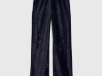 Широкие брюки для девочек, Черный