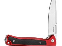 Складной нож LionSteel Skinny Aluminium, сталь MagnaCut, рукоять алюминий/микарта, красный