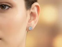 Пусеты из желтого золота э0312пс02181600