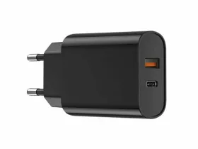 Сетевое зарядное устройство WIWU Quick 20W USB/Type-C (Wi-U002) (черный)