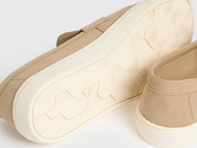 Лоферы из искусственной замши, Бежевый