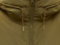 Утепленное пальто oversize с капюшоном