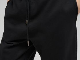 Брюки прямого кроя из футера