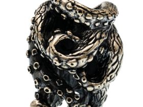 Бусина для темляка Осьминог, мельхиор